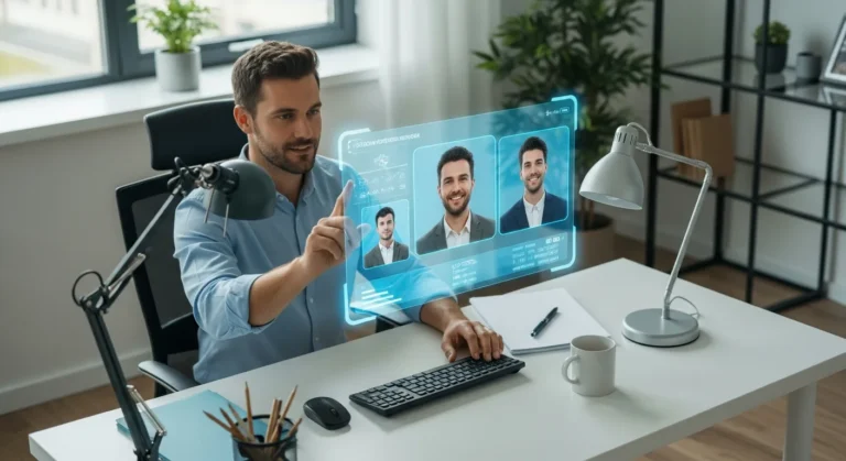 Innovative employee engagement ideas for remote teams displayed through a futuristic digital workspace in 2026.