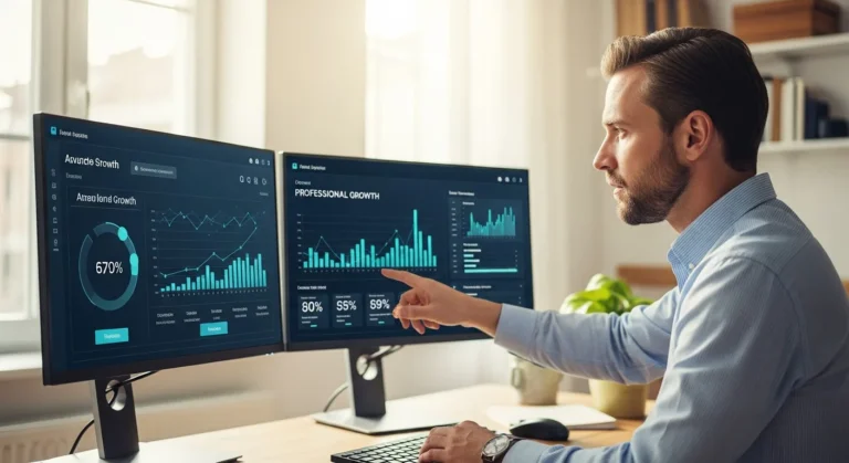 A professional man mastering my career tech on a digital dashboard to future-proof his income for 2026.