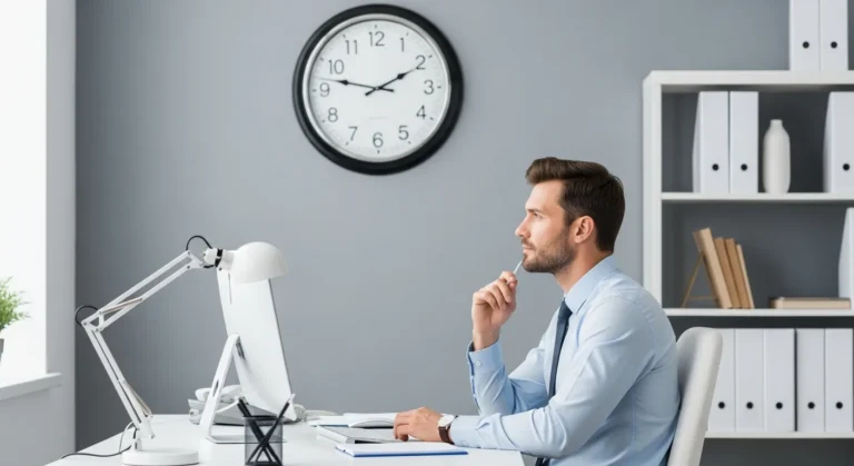 A man implements effective time management strategies for business owners to organize a busy professional schedule.