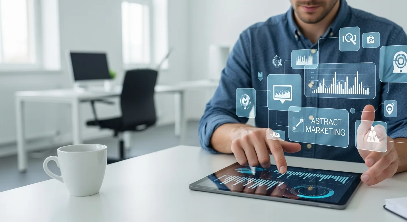 A professional man analyzing digital marketing strategies and effective ways to promote your business.